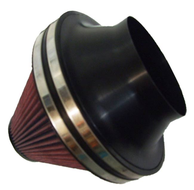 REVERIE Cone Conical Air Filter - 206mm to 100mm - Alloy/Rubber Neck
