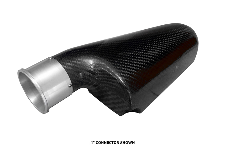 REVERIE Fontana Macau 122 Carbon Intake Plenum - LH 100mm Tapered Inlet, 3
