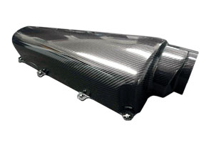 Reverie Zolder Macau MAX 6 Cyl Carbon Air Box - LH 127.5mm/150mm Tapered Bottom Intake, fits JC100 Baseplate