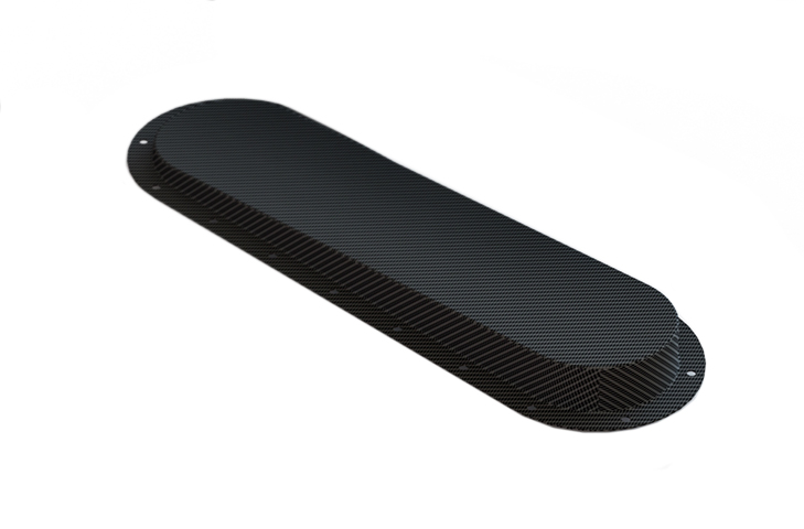 Zolder Plenum/65X 30-to-10mm Length Angled 3 Degrees Back Plate