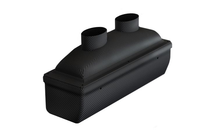 ReVerie Interlagos 425SYZ Carbon Air Box Kit - Twin 75mm Oval Centre Intake Filter Cowl Kit