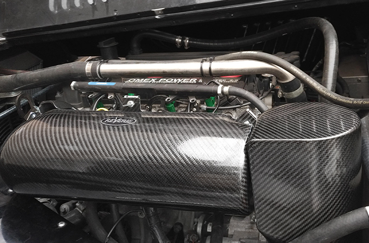 Morgan Plus 4 (05 - ) 2.0L Duratec Supersports Carbon Fibre Air Box Induction Kit (for Long Omex Throttle Bodies)