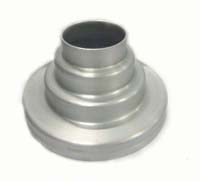 Air Intake Filter Stepped Adaptor/Reducer - 152mm to 58mm Black Anodised Alloy