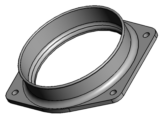 REVERIE Zolder/Fontana 6 Cyl Plenum Jenvey LS3 90mm Throttle to 100mm Hose barb Adapter Anodised