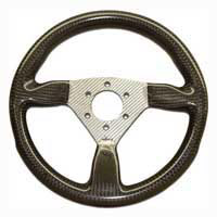 Flight 315 Carbon Steering Wheel - MOMO/Sparco/OMP (70mm PCD), Silver Centre