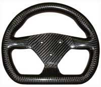 REVERIE Eclipse 270 Flat-Bottomed Carbon Steering Wheel - 3-Stud (50.8mm PCD)