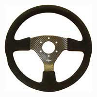 Rally 330 Carbon Steering Wheel - MOMO/Sparco/OMP (70mm PCD), Alcantara Trimmed