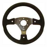 REVERIE Rally 330 Carbon Steering Wheel - MOMO/Sparco/OMP (70mm PCD), Alcantara Trimmed, 3 Button
