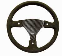 Rally 330 Carbon Steering Wheel - Undrilled, Alcantara Trimmed, 3 Button