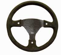 REVERIE Rally 330 Carbon Steering Wheel - Undrilled, Alcantara Trimmed, 3 Button
