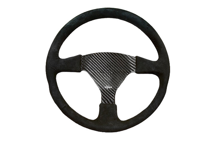 REVERIE Rally 350 Carbon Steering Wheel - Undrilled, Alcantara Trimmed - R01SH0042