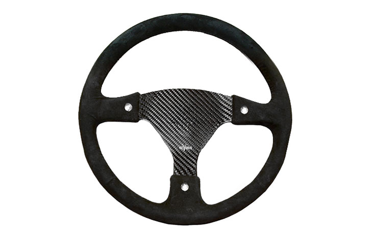 REVERIE Rally 350 Carbon Steering Wheel - Undrilled, Alcantara Trimmed, 3 Button - R01SH0044