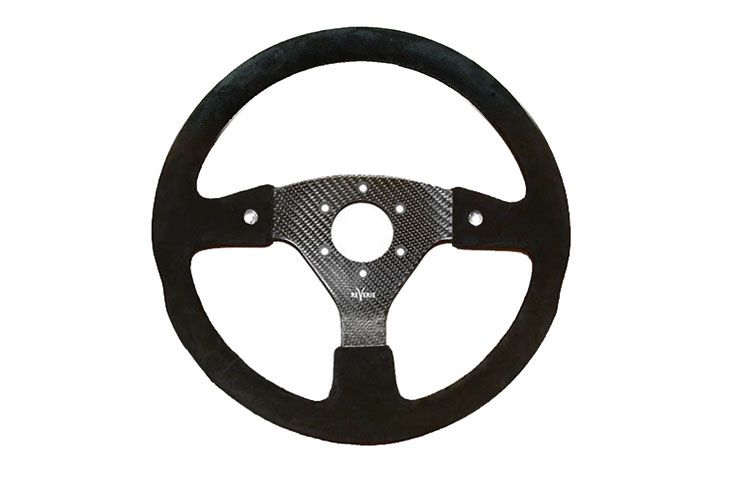 REVERIE Rally 350 Carbon Steering Wheel - MOMO/Sparco/OMP (70mm PCD), Alcantara Trimmed, 2 Button - R01SH0046