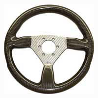 Flight 315 Carbon Steering Wheel - NARDI/Personal/RAID (74mm PCD), Silver Centre