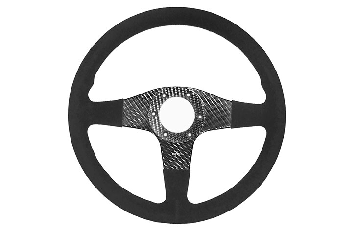 REVERIE FQ350 Carbon Steering Wheel - NARDI/Personal/RAID (74mm PCD), Alcantara - R01SH0098