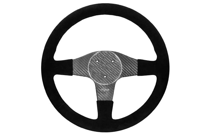 FQ350 Carbon Steering Wheel - 3-Stud (50.8mm PCD), Alcantara - R01SH0105