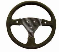 REVERIE Rally 330 Carbon Steering Wheel - 3-Stud (50.8mm PCD), Alcantara Trimmed, 2 Button