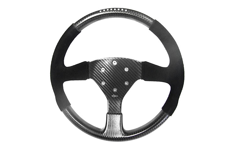 REVERIE Rally 330 Carbon Steering Wheel - MOMO/Sparco/OMP (70mm PCD), Alcantara Trimmed, MoTec SLM - R01SH0193