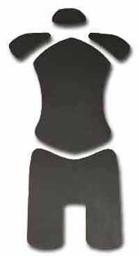 REVERIE Mulsanne X & XR Seat Cushion Trim Kit (Narrow) - Black Foam.