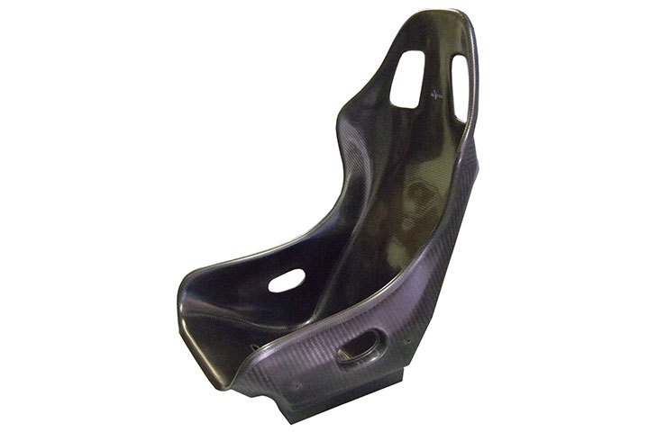 Reverie XM C Carbon Seat (W) - Twin Skin, Untrimmed, Non-Head Restraint, NON FIA Bottom Flat Mounted - R01SI0069