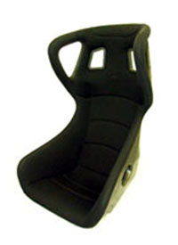 REVERIE  XR C Carbon Fibre Seat (W) -  Twin Skin, Black FIA Spacer Fabric Trimmed, Head Restraint version, Side Mount Only