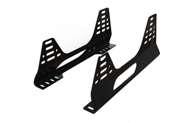 REVERIE Universal 'Kinked' Seat Subframe Mounts - Pair, Satin Black Powder Coated - R01SI6002