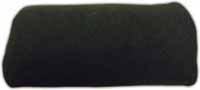 ReVerie Brushed Nylon Seat Lumbar Support Cushion - Black, Velcro Fit