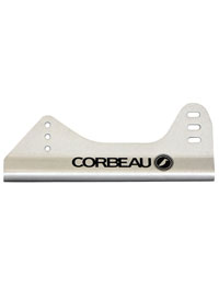 Corbeau Pro-Team 'Kinked' Seat Mounts - Aluminium, Side Mount, FIA Approved