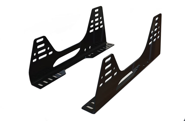 ReVerie Universal 'L-Shaped' Seat Subframe Mounts - Pair, Satin Black Powder Coated, 3mm Steel - R01SI6212