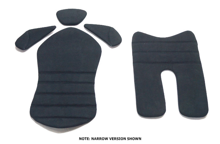 ReVerie Seat Cushion Kit (CM) - Technosuede (Brushed Nylon Rear) Black - R01SI6224