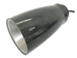 Carbon Fibre Pendant Light/ Lamp (240v 10W LED) - Reverie Daytona 230