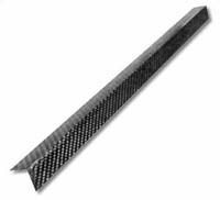 Carbon Fibre Angle, 90deg 1.3mm 25mm x 25mm x 500mm - External Shiny