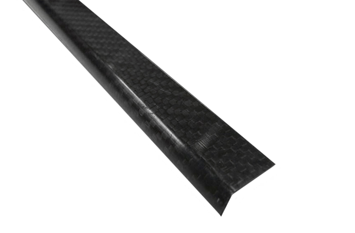 Carbon Fibre Angle, 90deg 1.3mm 23mm x 23mm x 1220mm - External Shiny - R01SU0056