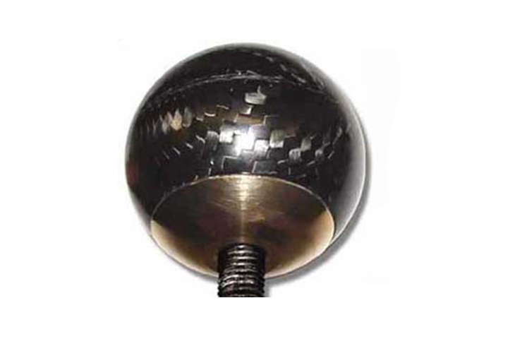 Carbon Fibre Gear Shift Knob - 7/16-20 UNF Non-Lift-Reverse, Unfilled, Brass Insert - R01SU0118