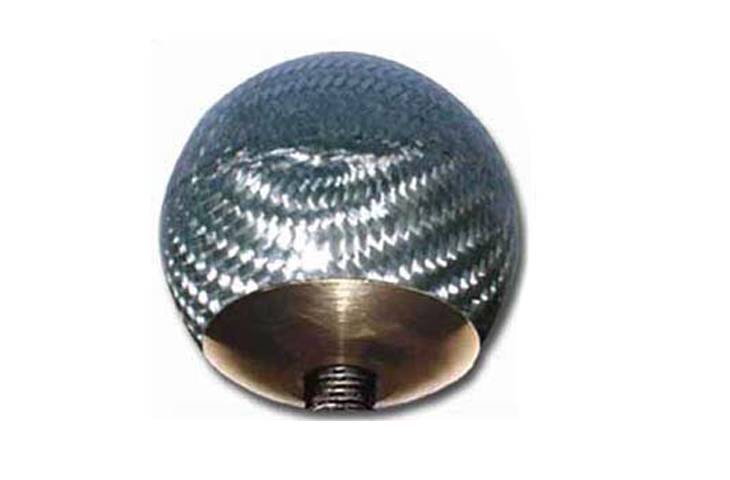 Silver Texalium Gear Shift Knob - M10-1.5 Non-Lift-Reverse, Tungsten Filled, Brass Insert - R01SU0129