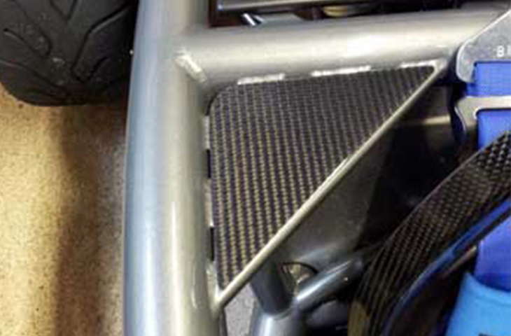 Ariel Atom 3 (08 - ) Carbon Fibre Roll Bar Cover Plates - Pair - R01SU0235