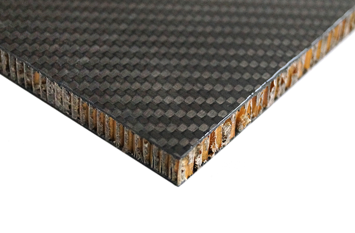 Carbon Fibre Nomex Sheet/Panel 12mm 500mm x 500mm - Double Gloss - R01SU0280