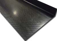 Carbon Fibre Angle, 90deg 3.0mm 100mm x 25mm x 1800m - Double Gloss