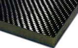 Carbon fibre foam sandwich panels