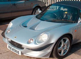 Front Spoiler (1) - Optional painted finish (additional charge) with top vanes left in polished carbon.