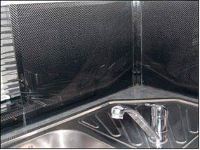 Carbon Fibre kitchen panels