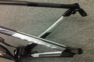 Trek bike Carbon repair and clear coated